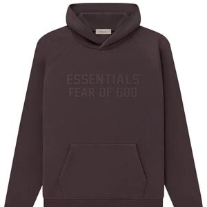ESSENTIALS FEAR OF GOD Plum Hoodie